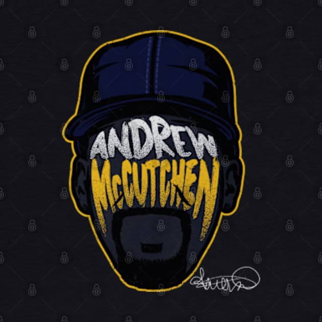 Andrew McCutchen Milwaukee Player Silhouette by danlintonpro